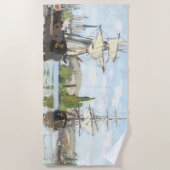 Serviette De Plage Claude Monet. Navires à cheval sur la Seine à Roue (Devant)
