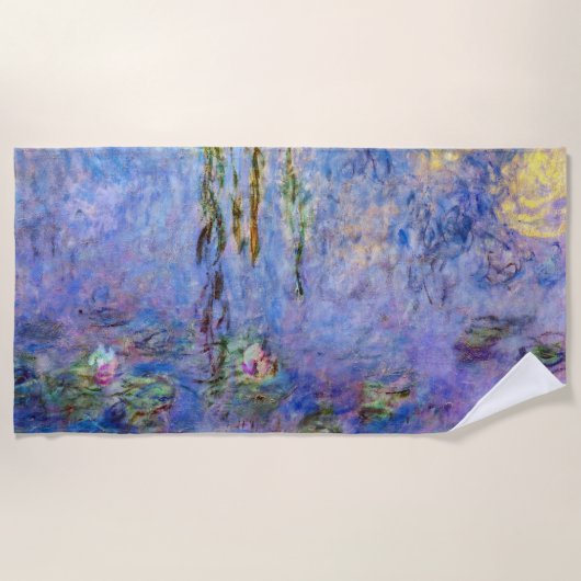Serviette De Plage Claude Monet - Nymphéas (Devant)