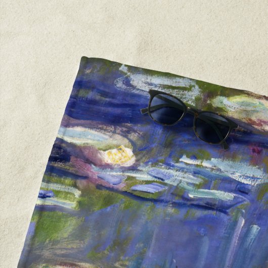 Serviette De Plage Claude Monet - Nymphéas / Nymphéas (En situation)