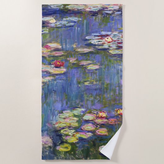 Serviette De Plage Claude Monet - Nymphéas / Nymphéas (Devant)