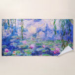 Serviette De Plage Claude Monet - Nymphéas / Nymphéas 1919<br><div class="desc">Nymphéas (W.1852) - Claude Monet,  Huile sur toile,  1916-1919</div>