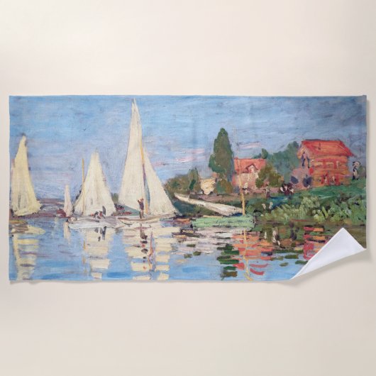 Serviette De Plage Claude Monet - Regattas à Argenteuil (Devant)