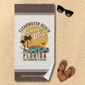 Serviette De Plage ClearWater Beach Florida Summer Time