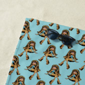 Serviette de plage Cléo (En situation)