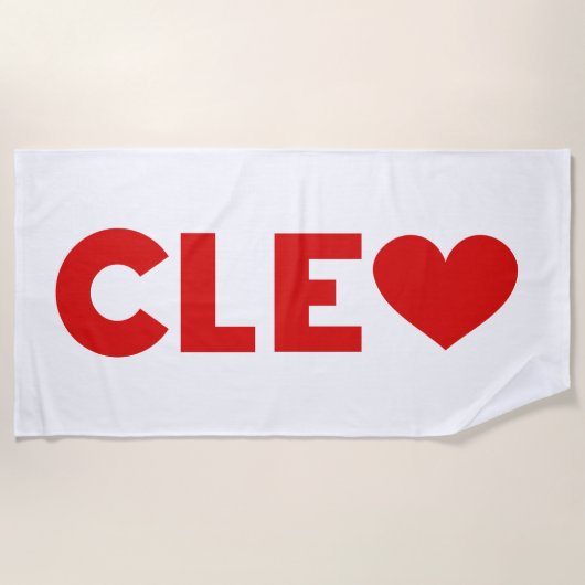 Serviette De Plage Cleo Love (Devant)