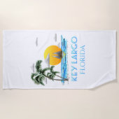 Serviette De Plage Clés principales de Largo la Floride de navigation (Devant)