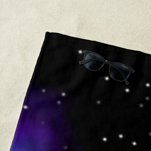 Serviette De Plage Clouages spatiaux Galaxy Starlight (En situation)