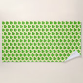 Serviette de plage Clovers Dew Drops - Couleurs pe (Devant)