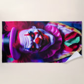 Serviette De Plage clown effrayant (Devant)