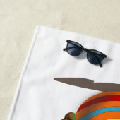 Serviette De Plage Clown fou heureux (En situation)