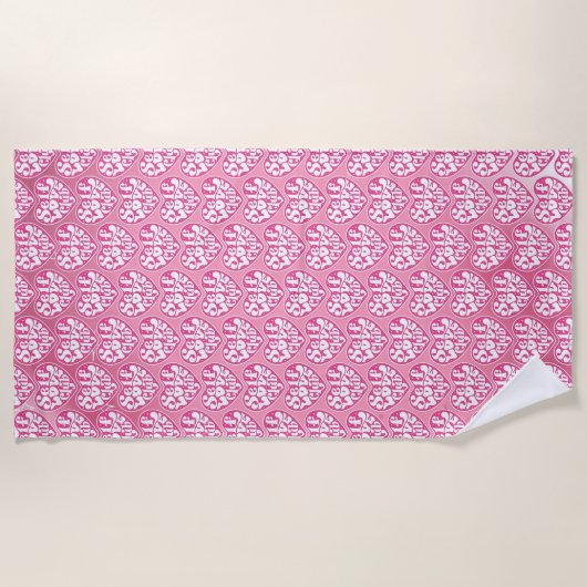 Serviette De Plage Club d'Amour de Soi (Devant)