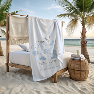 Serviette De Plage Club de plage de cowgirl côtière Bachelorette Fave