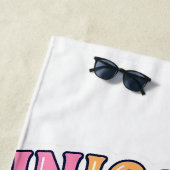 Serviette De Plage Club de surf Licorne (En situation)
