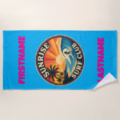 Serviette De Plage Club de surf Sunrise (Devant)