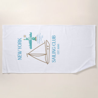 Serviette De Plage Club de voile de luxe de New York City