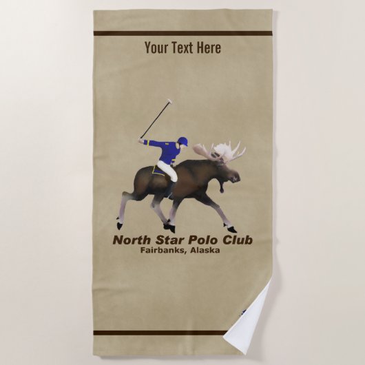 Serviette De Plage Club Polo North Star (Devant)