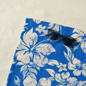 Serviette De Plage Club surfant le bleu de ketmie de logo de (En situation)