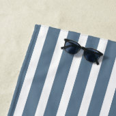 Serviette De Plage Coastal Blue Heron Bird Personalized (En situation)