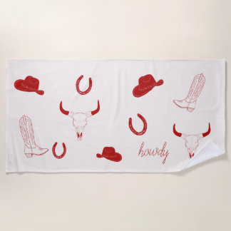 Serviette de plage Coastal Cowgirl