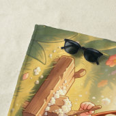 Serviette De Plage Coccinelle et le royaume de nectar caché (En situation)