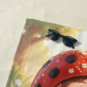 Serviette De Plage Coccinelle et le royaume de nectar caché (En situation)