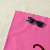 Serviette de plage coccinelle rétro (En situation)