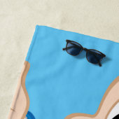 Serviette De Plage Cochon de porc | Pose classique (En situation)