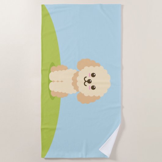 Serviette De Plage Cockapoo (Devant)