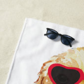 Serviette De Plage Cocker d'été (En situation)