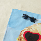 Serviette De Plage Cocker d'été (En situation)