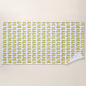 Serviette De Plage Cocktail d'été Margarita Boisson Mixte Lime Sel (Devant)