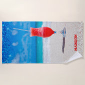 Serviette De Plage Cocktail sur la plage (Devant)