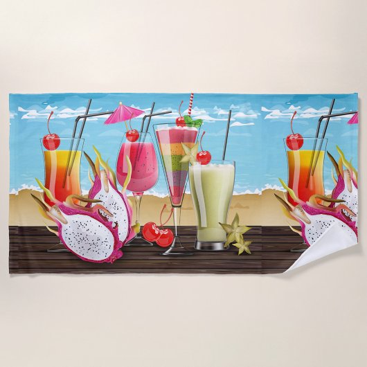 Serviette De Plage Cocktails d'été