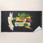 Serviette De Plage Cocktails sur la plage (Devant)