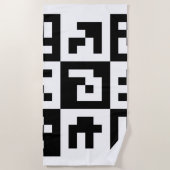 Serviette De Plage code qr (Devant)