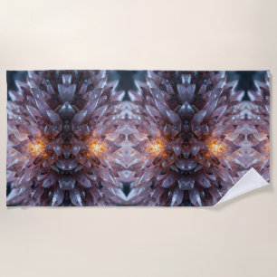 Serviette De Plage Coeur cristal radiant
