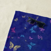 Serviette De Plage Coeur de papillon - Amour - (En situation)