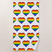 SERVIETTE DE PLAGE COEUR FIN (Devant)