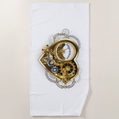 Serviette De Plage Coeur vapeur avec un manomètre (Devant)