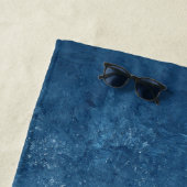 Serviette De Plage Cœurs dans le Sable (En situation)