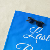 Serviette De Plage Coeurs sur la plage Dernier voile Bachelorret (En situation)