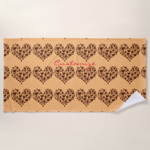 Serviette De Plage Coffee Lover Heart Thunder_Cove