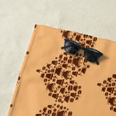 Serviette De Plage Coffee Lover Heart Thunder_Cove (En situation)