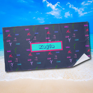 Serviette De Plage Coffre de gymnastique, Bars, Poutres, Étage