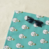 Serviette De Plage Cold snowman (En situation)