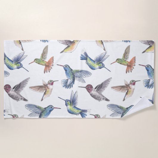 Serviette De Plage Colibri (Devant)