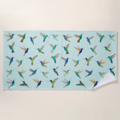 Serviette De Plage Colibri tropical (Devant)