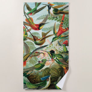 Serviette De Plage Colibris par Ernst Haeckel
