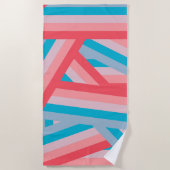 Serviette De Plage Collage arc-en-ciel (Devant)