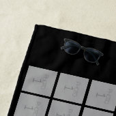 Serviette De Plage Collage de 60 Modèles photo - Peut modifier la cou (En situation)